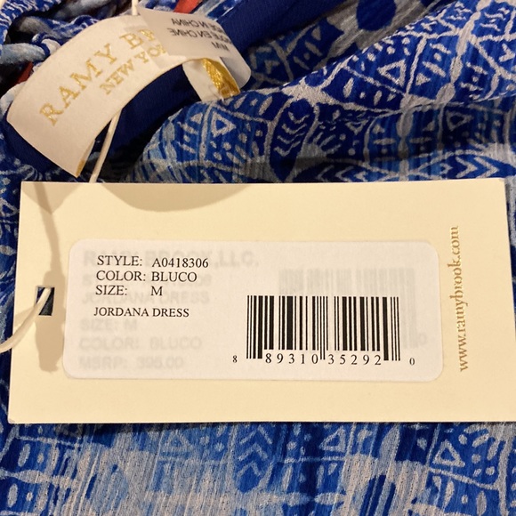 Ramy Brook dress Jordana print mini dress medium BRAND NEW! - Picture 8 of 9